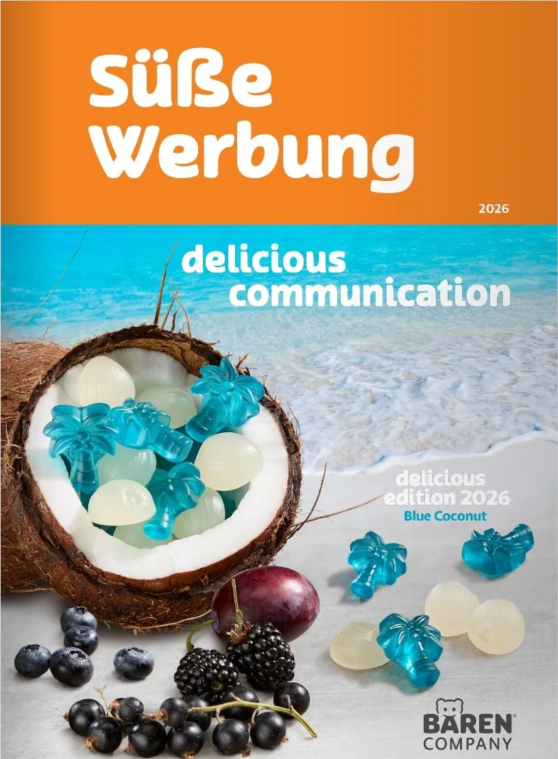 Süße Werbung Katalog