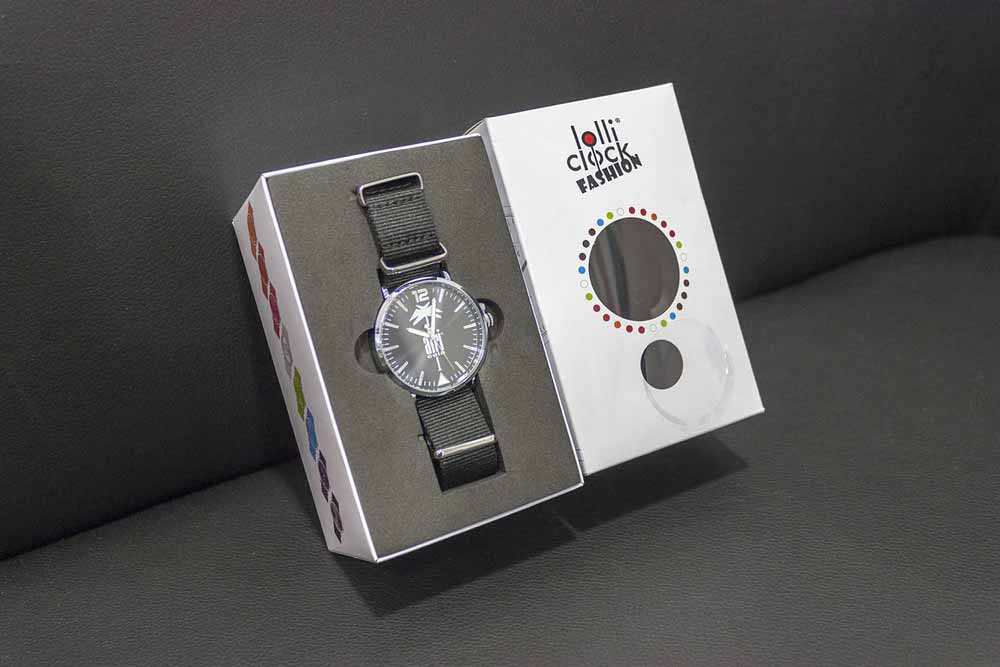 Sonderanfertigung Werbeartikel schwarze Armbanduhr für Afri Cola von miko®